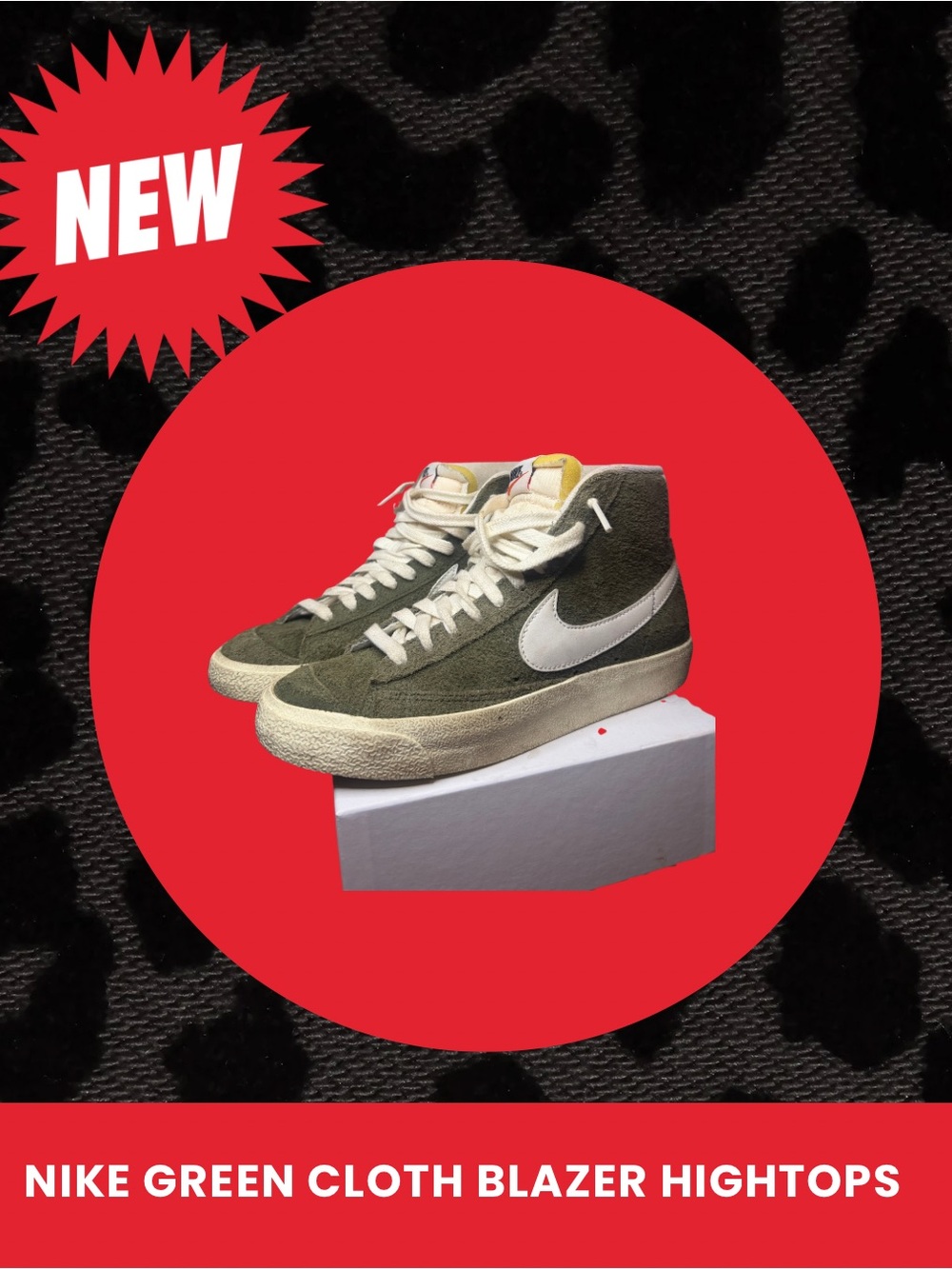 Nike Blazer Mid Vintage 'Olive' with White Swoosh